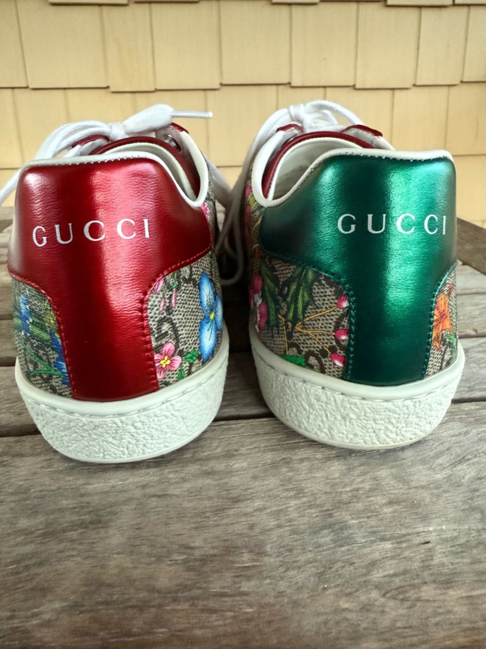 Gucci Ace Blooms GG Supreme Floral Sneakers 36.5 6.5 Full set w/box - Picture 6 of 16